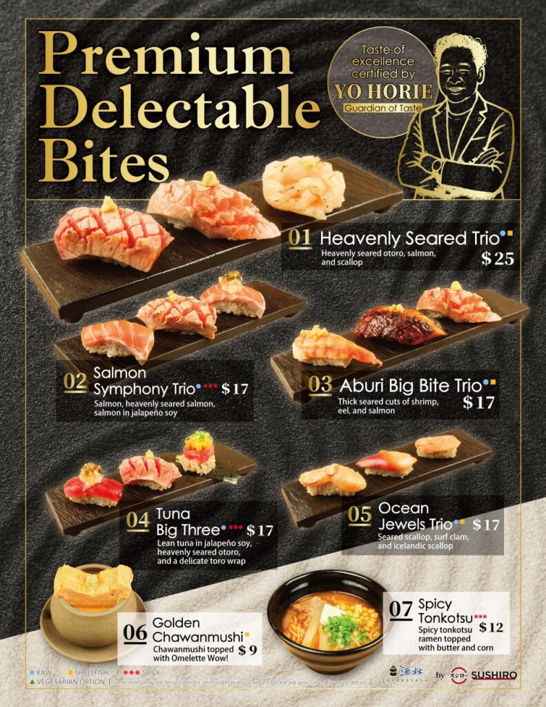 New October Specials featuring Premium Delectable Bites