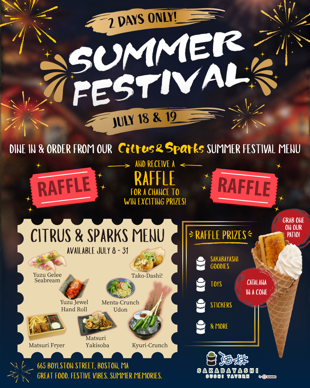 Join us for our Summer Festival Weekend, July 18 + 19